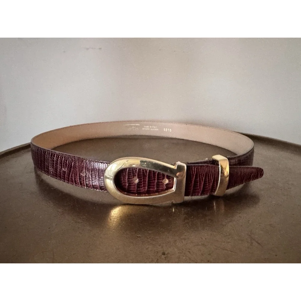 Talbots Genuine Leather Belt Statement Classic 37